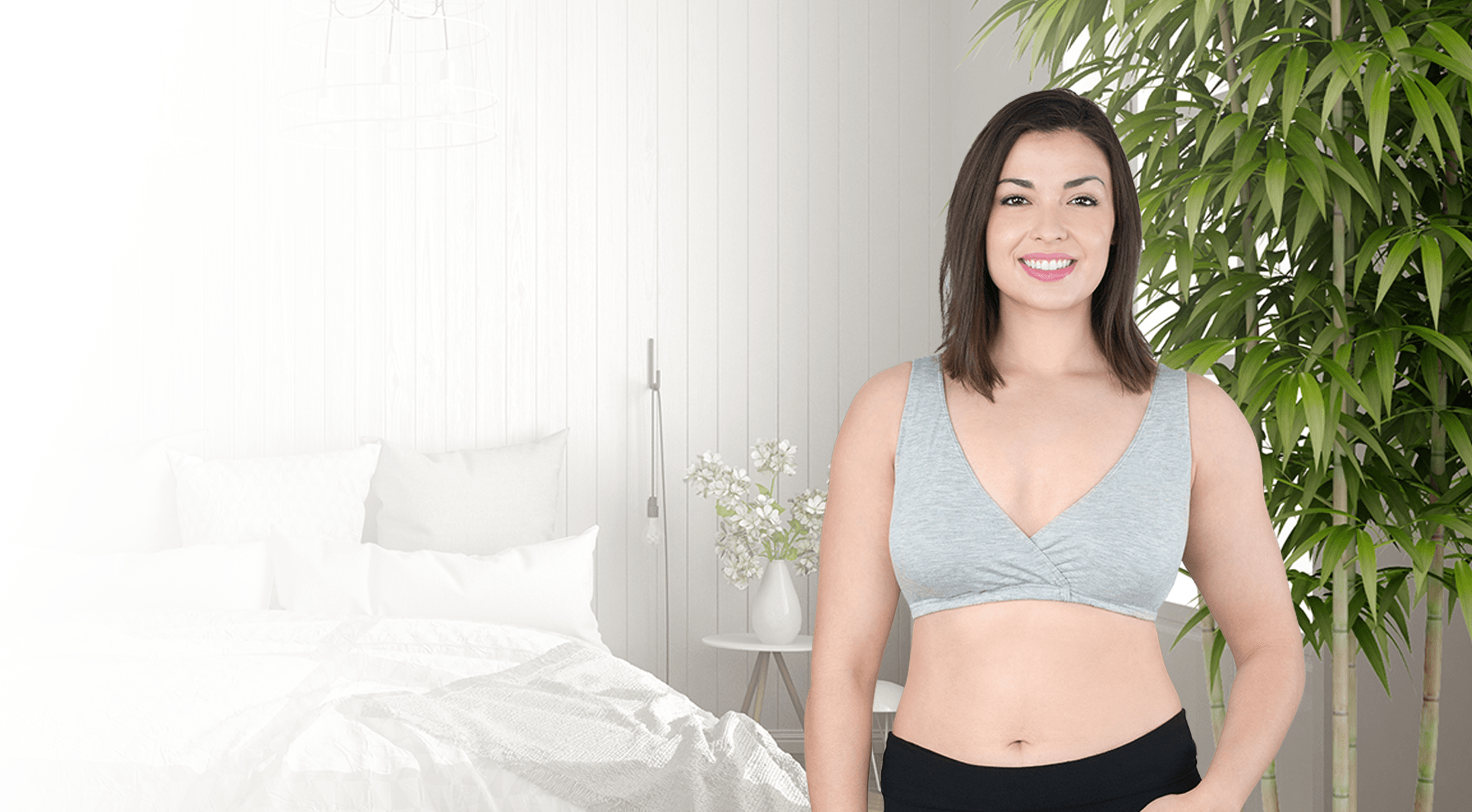 Bamboo Crossover Sleep Bra to Help You Stay Cool