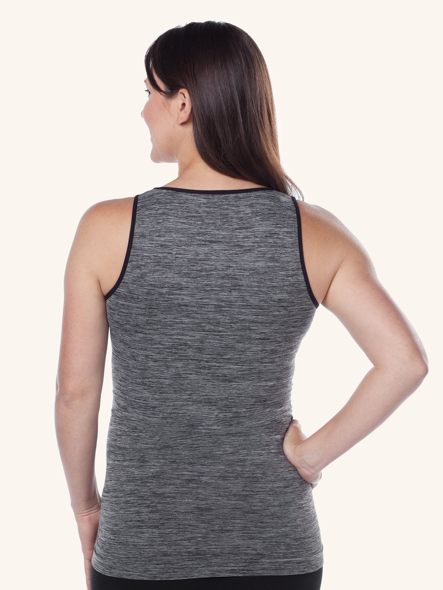 Loving Moments Stretch Maternity Longline Tank Top - Heather Grey,M