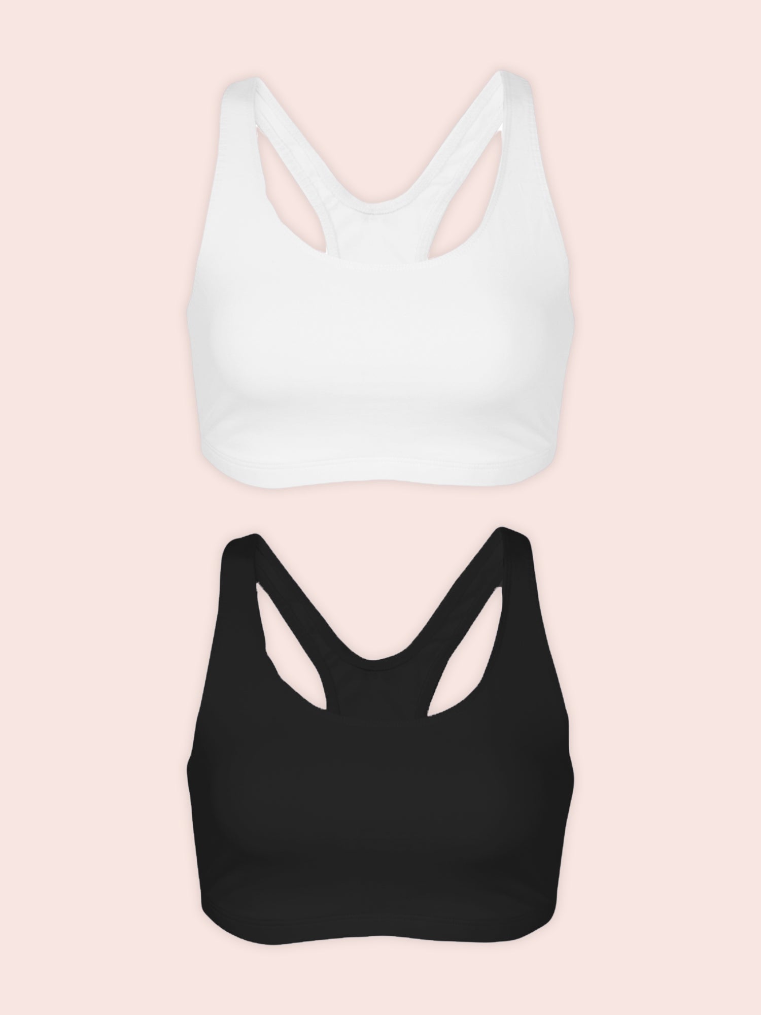 The Serena - Cotton Wirefree Sports Bra Bundle 2-Pack – Leading