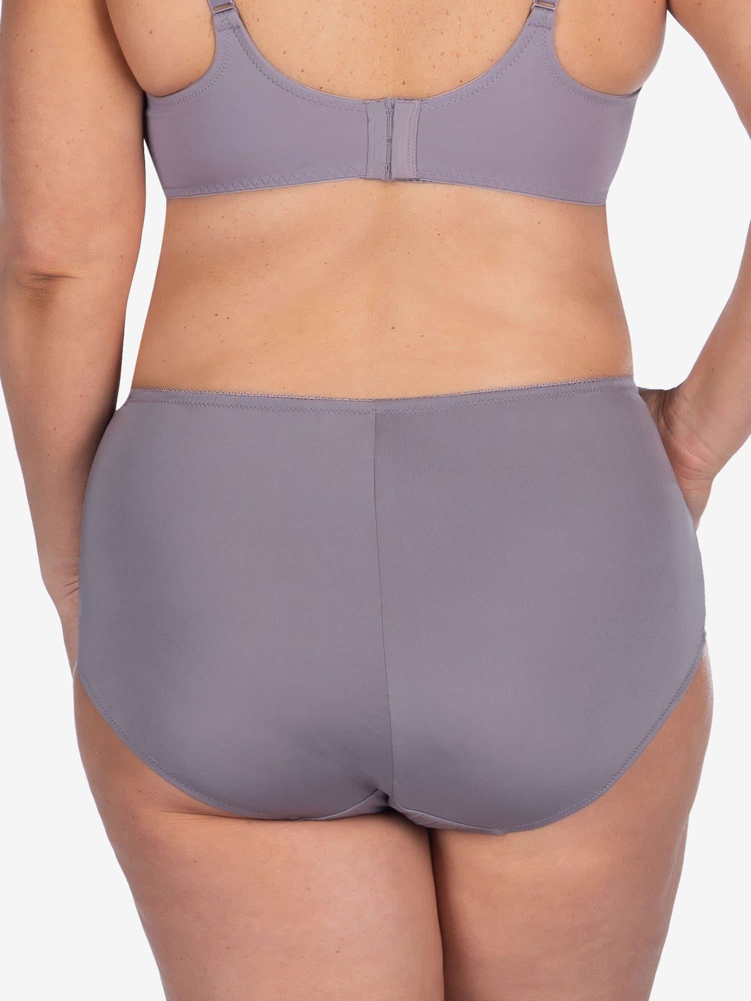 Back view of comfort fresh cooling panties in dusty lavender
