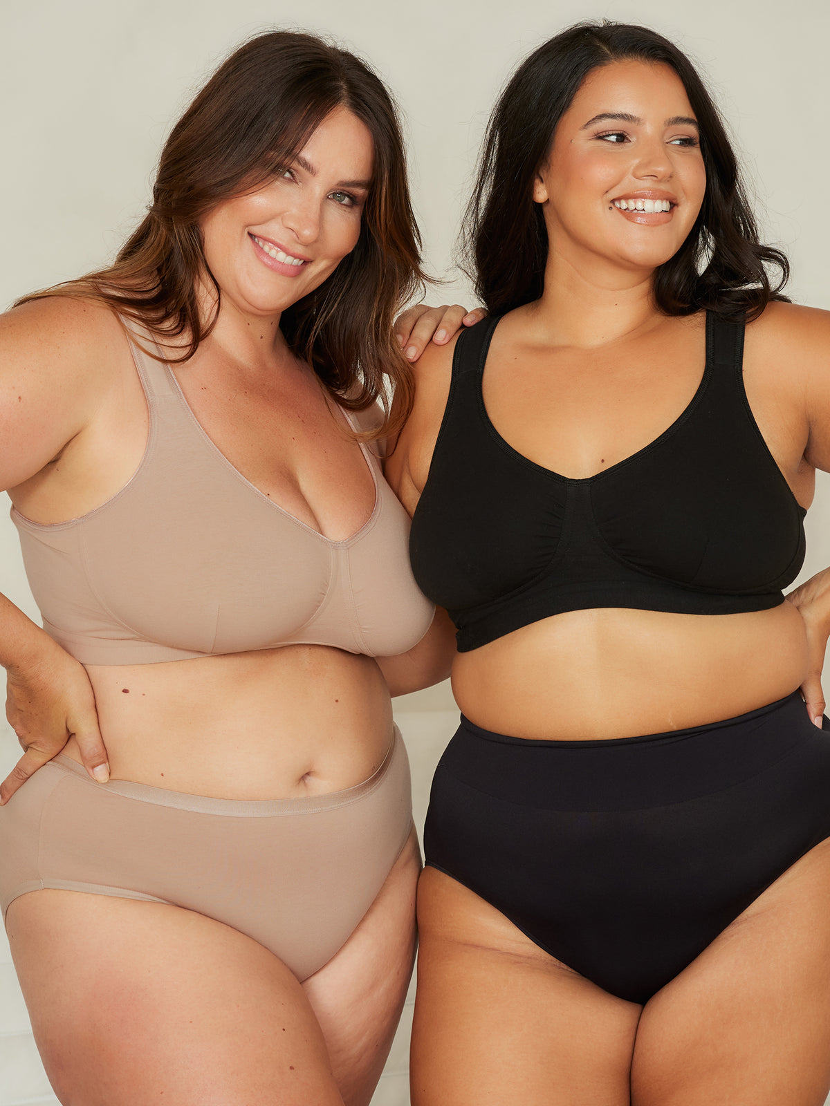 The Evie - Wireless All-Day Cotton Comfort Bra - Sand,36AB