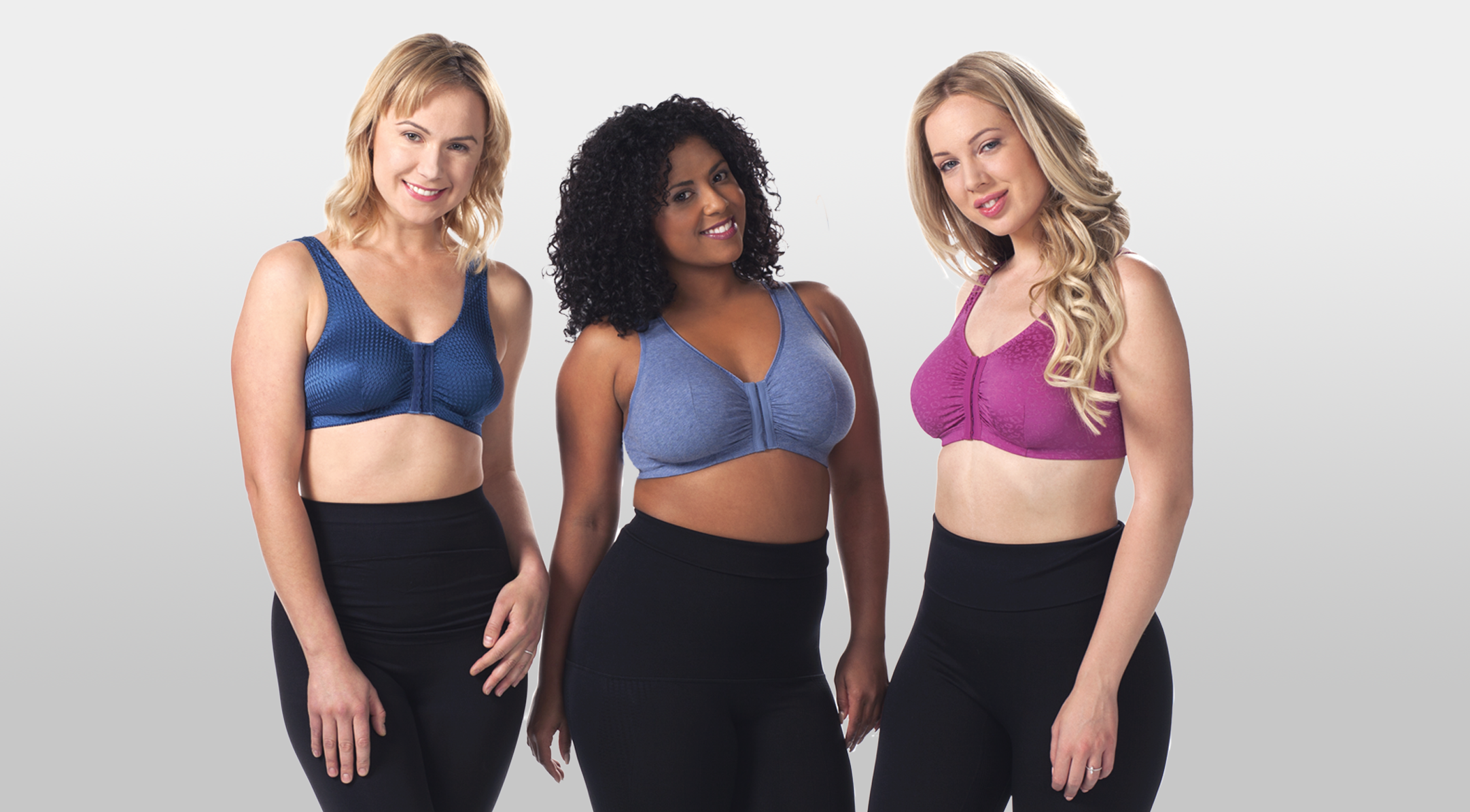 LEADING LADY Womens Cotton Front-Closure Leisure Bra : : Clothing,  Shoes & Accessories