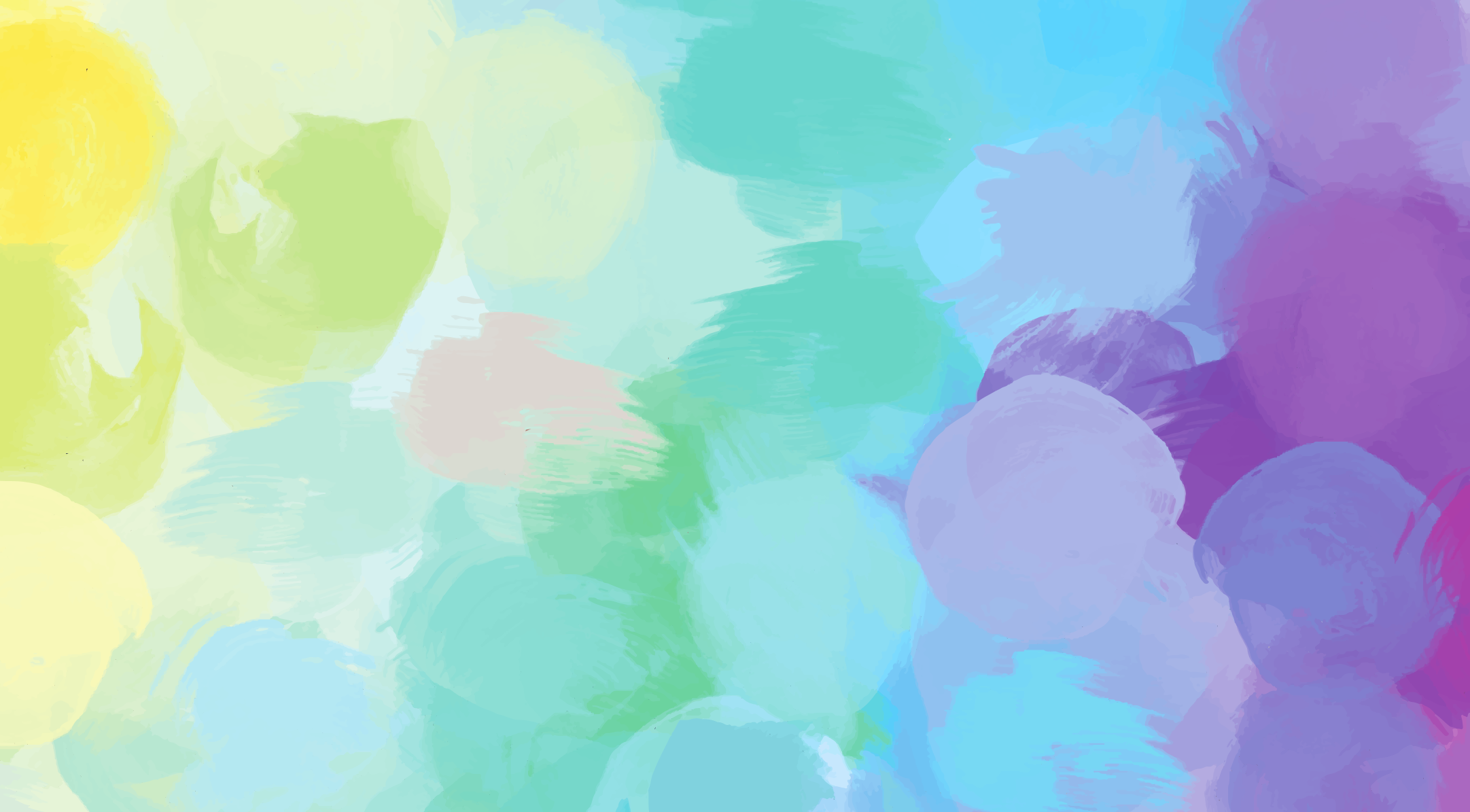 color splotches from yellow to purple