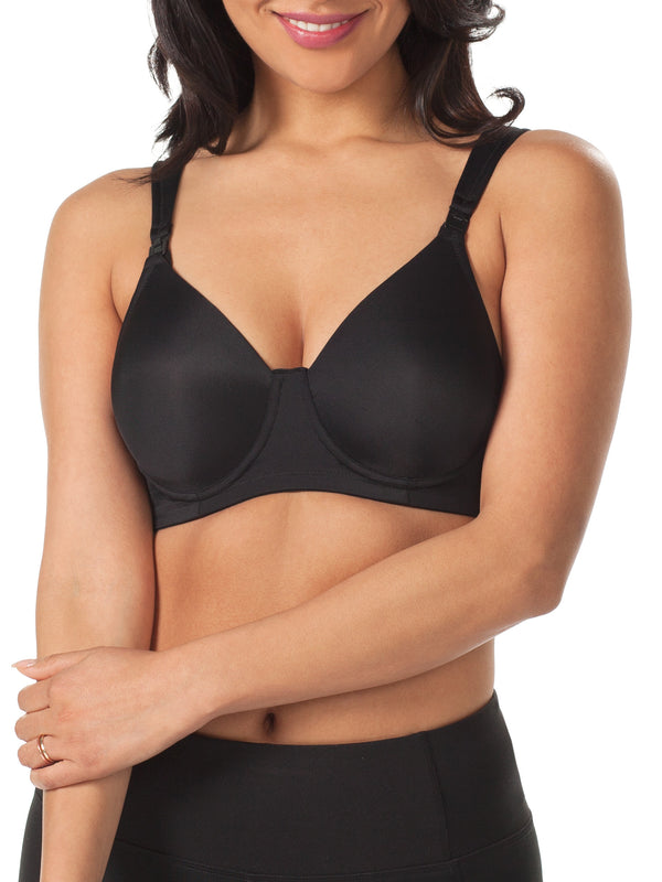 Loving Moments Full Coverage T-Shirt Nursing Bra 2-Pack - Black & Storm Gray 2PK,34B