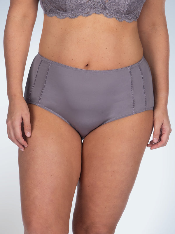 Front view of comfort fresh cooling panties in dusty lavender