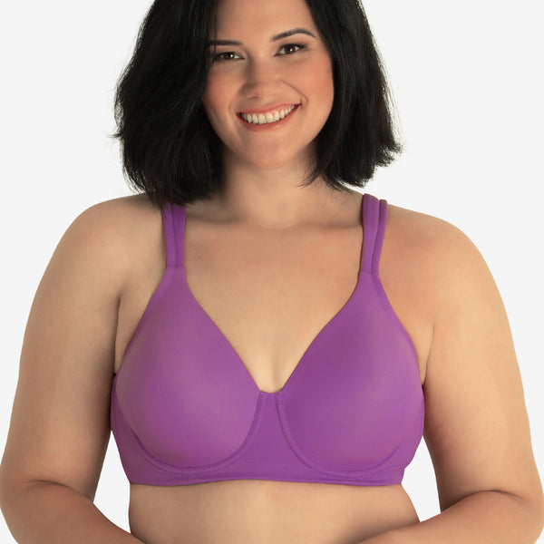Leading Lady The Brigitte Full Coverage Wirefree - Molded Padded Seamless  Bra In Black, Size: 50g : Target