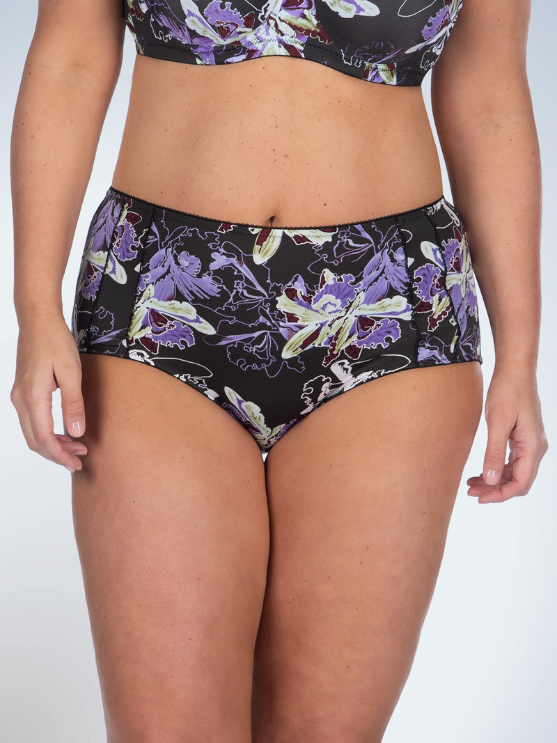 Front view of comfort fresh cooling panties in glowing floral