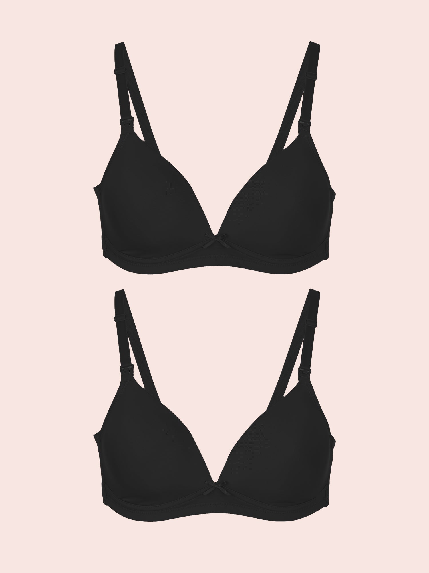 The Dorothy - Dreamy Comfort Wireless Maternity To Nursing Bra 2-Pack - Black 2PK,32C