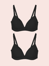 The Dorothy - Dreamy Comfort Wireless Maternity To Nursing Bra 2-Pack - Black 2PK,32C