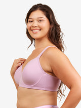 The Brigitte Full Coverage - Padded Underwire T-Shirt Bra - Orchid Bouquet,38A