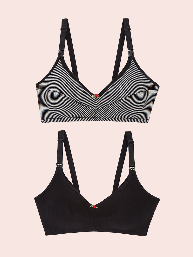 The Uma - Cotton Wirefree Nursing Bra 2-Pack