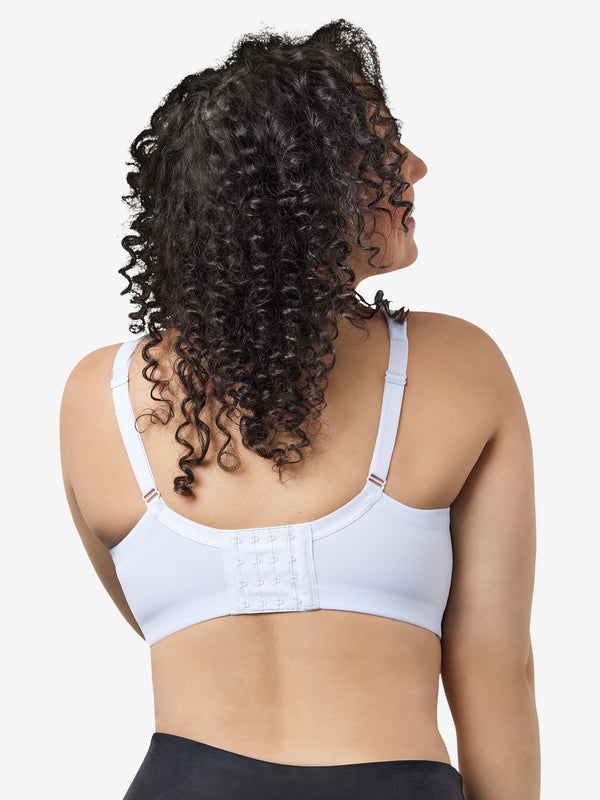 Back view of classic wirefree t-shirt bra in white