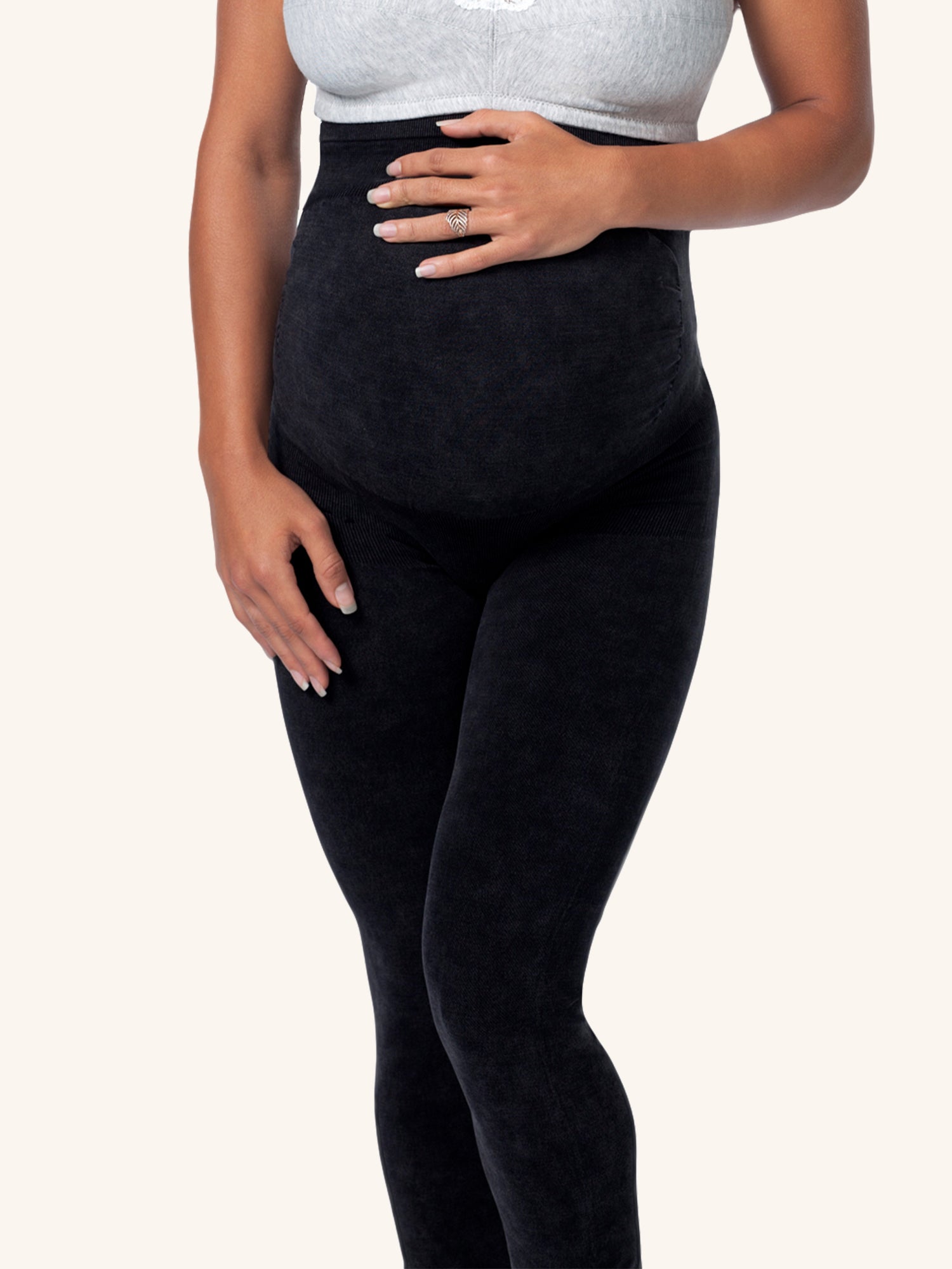 Bump Support Maternity Jeggings - Jet Black,XS