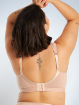 The Evie - All-Day Cotton Comfort Bra - Sand,34CDDD