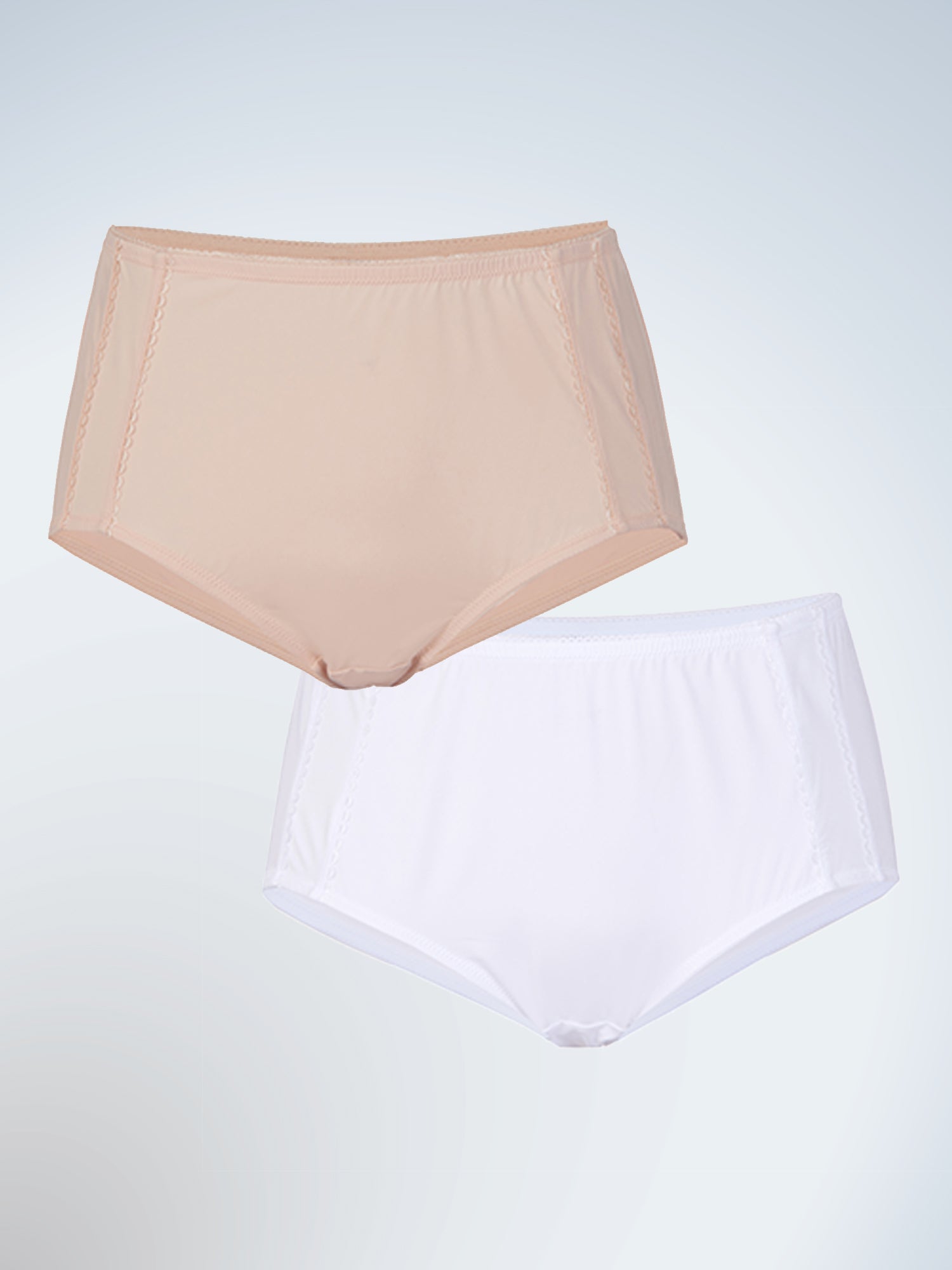 Comfort Fresh Cooling Panties 2-Pack - Nude & White 2PK,5