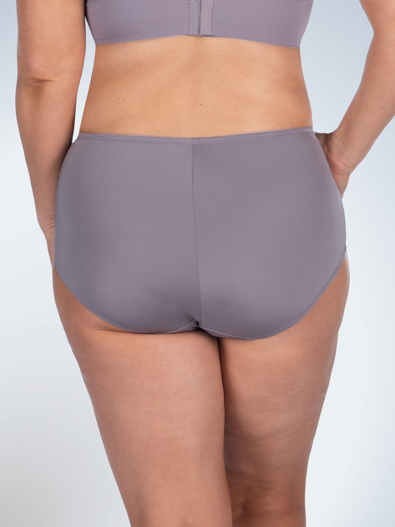 Back view of comfort fresh cooling panties in dusty lavender