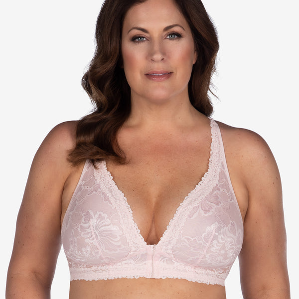 The Nola - Lace Wireless Front-Closure Bralette – Leading