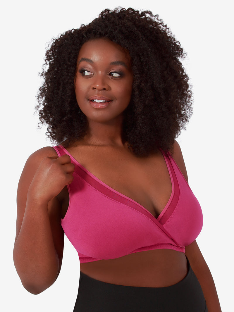 The Charlene - Seamless Comfort Crossover with Mesh – Leading Lady Inc.