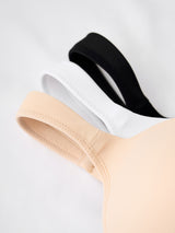 The Brigitte Racerback - Front-Closure Underwire T-Shirt Bra - Nude,36A