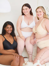 The Brigitte Full Coverage - Padded Underwire T-Shirt Bra - White,36A