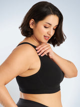 The Evie - All-Day Cotton Comfort Bra - Black,34CDDD