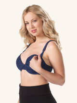 The Paulette - Underwire Allover Lace Nursing Bra 2-Pack - Sapphire - 2PK,34B