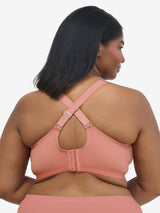 The Aurora - Lightly Lined Microfiber Wireless Bra - Canyon Clay,34D