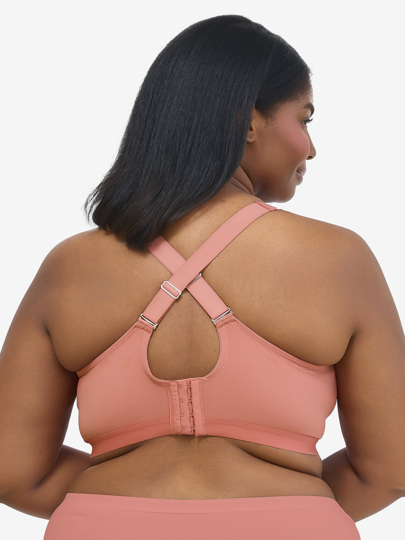 The Aurora - Lightly Lined Microfiber Wireless Bra - Canyon Clay,34D