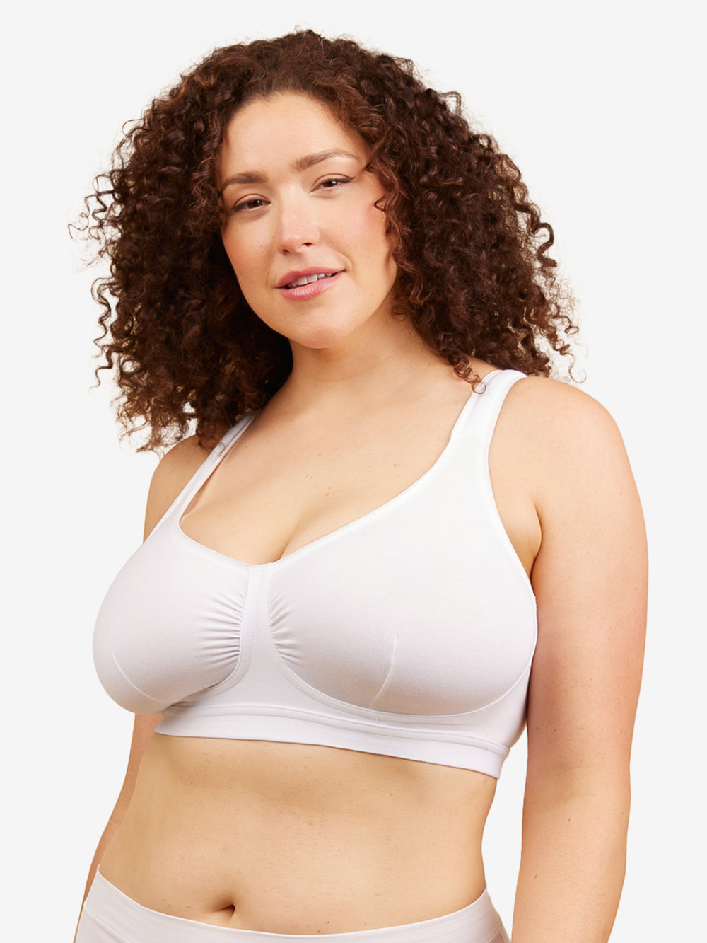 Women's Wireless Cotton Bra - Unpadded, Soft Everyday Bra With Lace Detail (Grey, 38C)