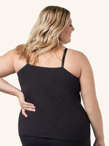 Nursing Cami With Built In Nursing Bra 2-Pack - Black 2PK,S