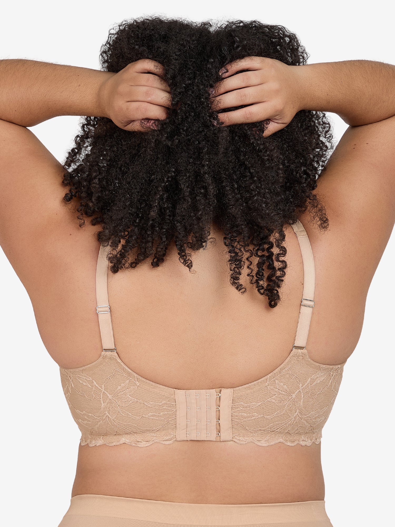 The Chloe – Lace Band Molded Underwire T-Shirt Bra - Sand,38A