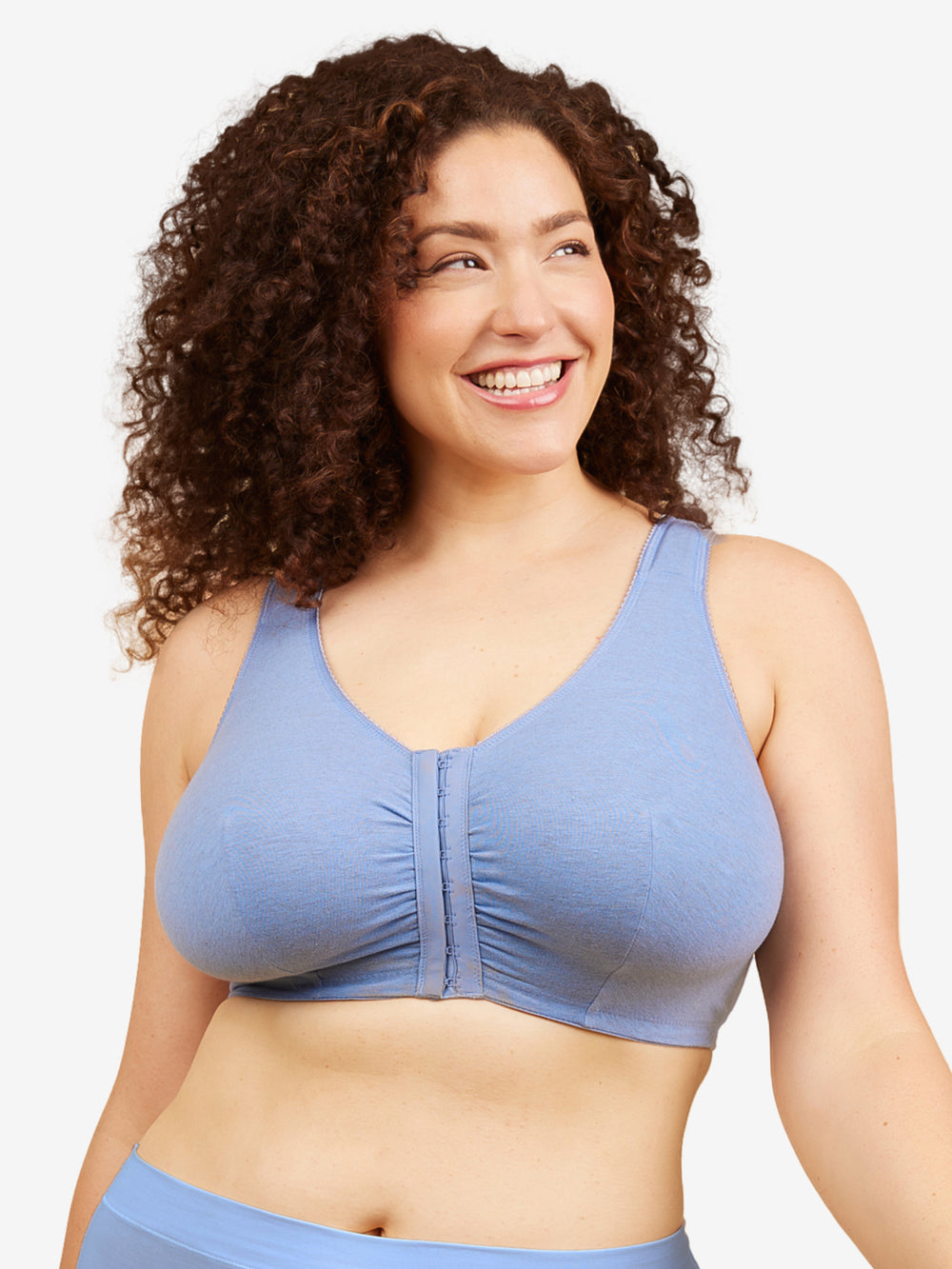 The Meryl - Cotton Front-Closure Comfort & Sleep Bra – Leading