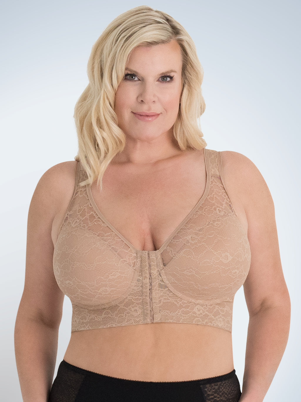The Grace - Lace Covered Wirefree Posture Bra – Leading Lady Inc.