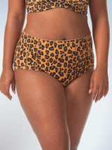 Front view of comfort fresh cooling panties in core leopard