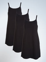 Maternity & Nursing Tank Dress | 4699 3-Pack | Black