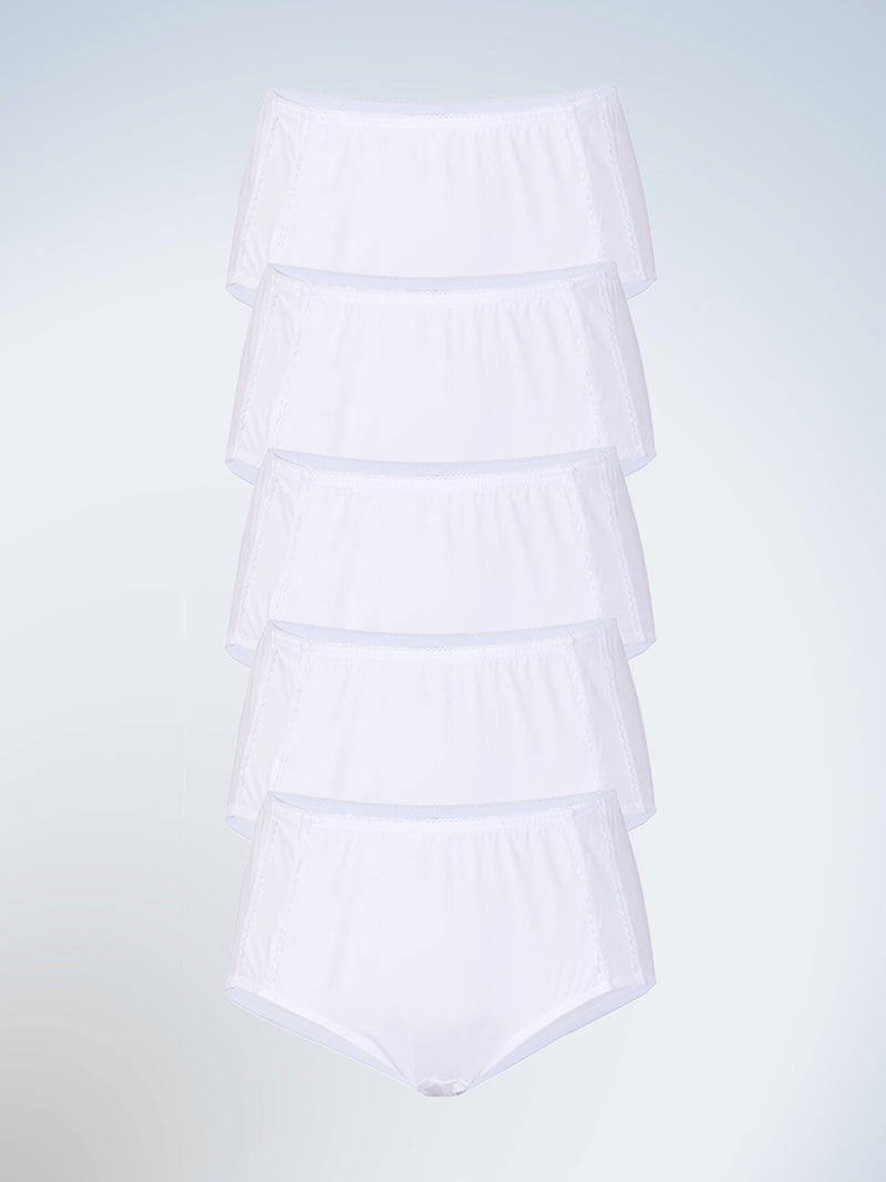 Comfort Fresh Cooling Panties | 5800 5-Pack | White